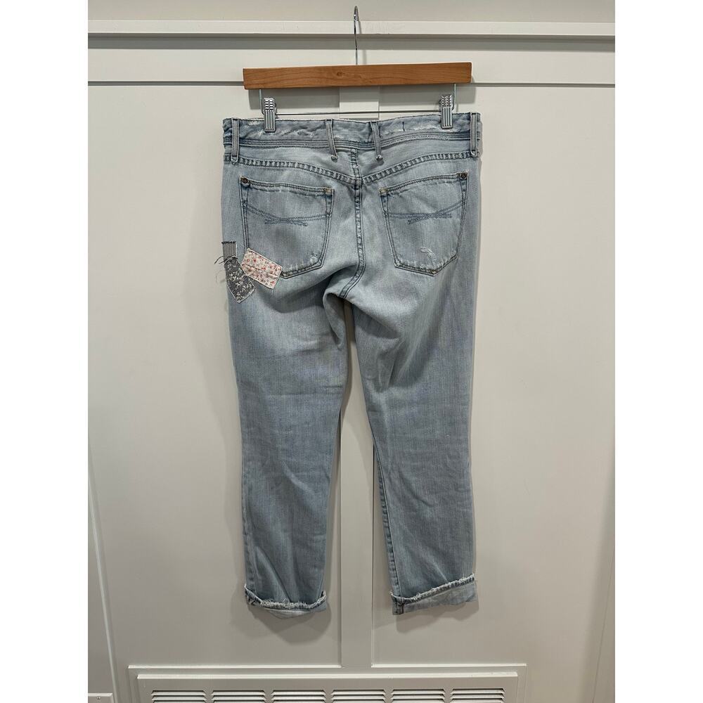 Gap Real Straight Light Wash Patchwork Vintage Lo… - image 2